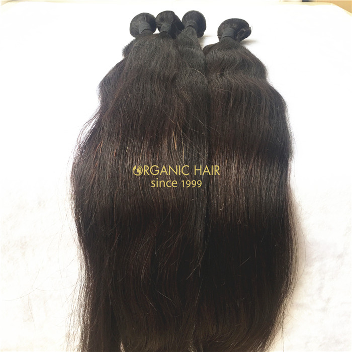 Wholesale silky straight human hair weave